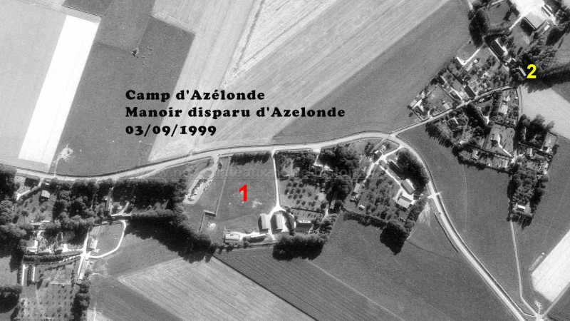 Le Manoir d'Azelonde vu par satellite en 1999